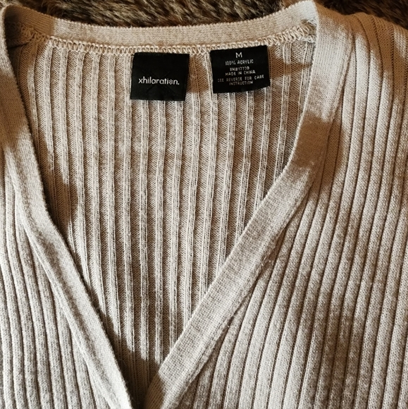 Trench Coat Length Cable Knit Xhilaration Cardigan - Picture 9 of 12